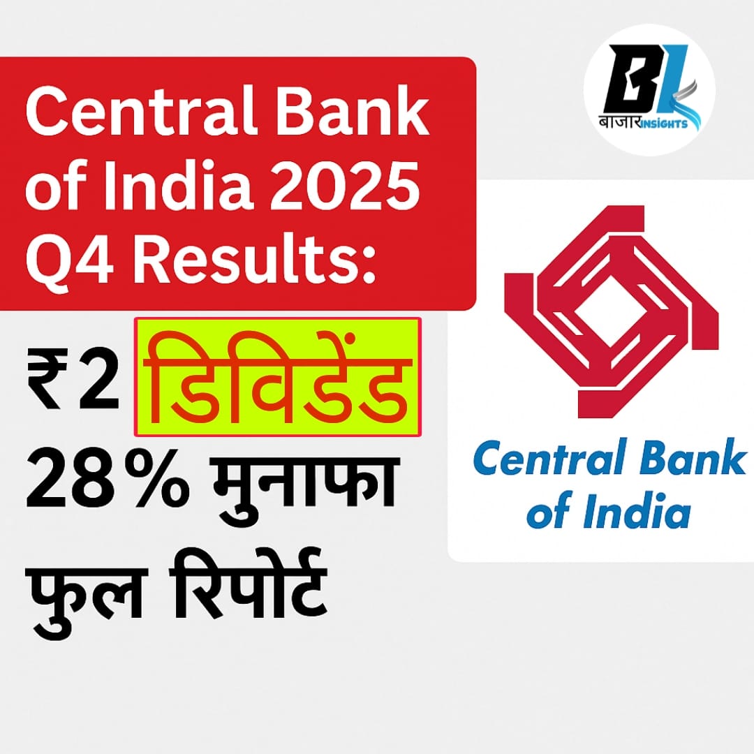 Central Bank of India 2025 Q4 Results: ₹2 डिविडेंड, 28% मुनाफा – फुल रिपोर्ट